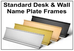 Standard Aluminum Nameplate Frames