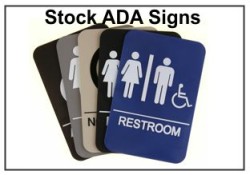 Stock ADA Signage