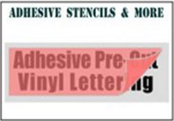 Vinyl Stencils with Adhesive