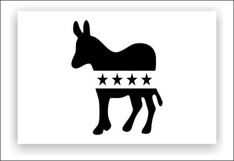 Democrat Party Logo Stencils
