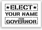 Elect Governor Stencils