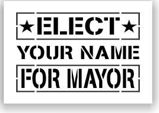 Elect Mayor Stencils