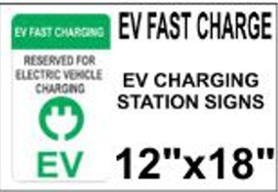 Electric Vehicle Charging Station Signs