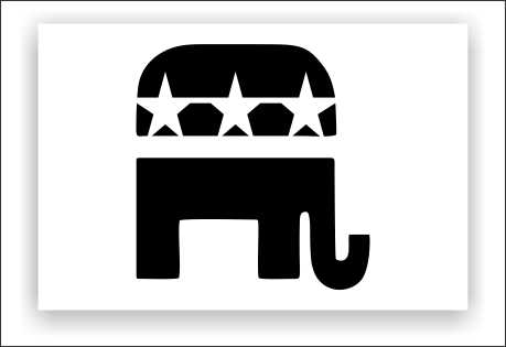 Republican Party Logo Stencil