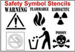 Safety Symbols Stencil Sets
