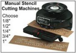 Diagraph and Marsh Stencil Cutting Machines; Manual