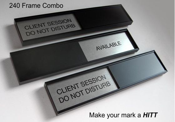 240 Combo Sliding Office Door Signs Conference Room Signs