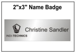2" x 3" Engraved Name Badge