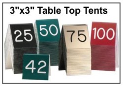 Table Top Tent Sign 2"x8"