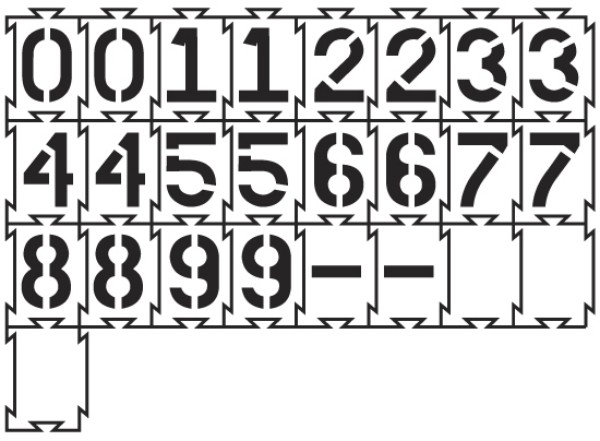 4-Way-Lock Stencil