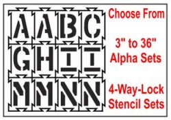 4-Way-Lock Stencil