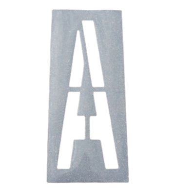 ABS 1/16" Thick Plastic Stencil Set, 48 in. 28 Characters.