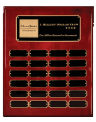 5C504 8X10 Rosewood piano finish perpetual plaque