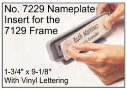 7229, 1-3/4"x9-1/8" Architectural Moulded Nameplate
