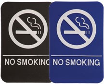 Stock ADA Sign, 6"x9", NO SMOKING