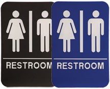 ADA Stock Signs
Stock ADA Sign, 6"x9", RESTROOM