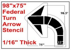 96 MUTCD Alphabet Kit Stencil — 1-800-Stencil