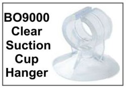 BO9000 Clear Suction Cup with Metal Hanger