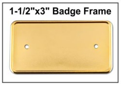 1.5x3 Badge Frame Frame only