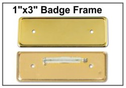 1"x3" Badge Frame