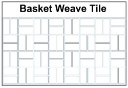 Basket weave Stencil
Concrete Stencil