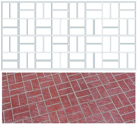 Basket weave Stencil
Concrete Stencil