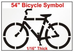 Bike Symbol Stencil
Bike Stencil