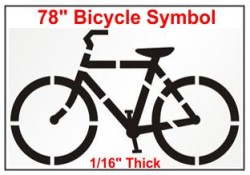 Bike Symbol Stencil
Bike Stencil