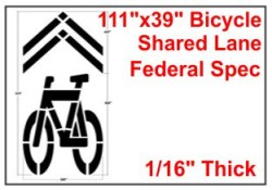 Bicycle Shared Roadway Stencil
Bicycle Stencil