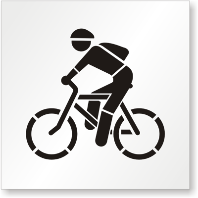 Bicycle Symbol Stencil
Bicycle Stencil