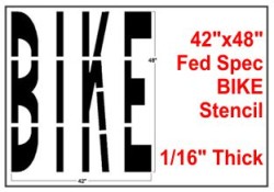 BIKE Federal Spec. Stencil
BIKE Stencil