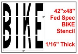 BIKE Federal Spec. Stencil
BIKE Stencil