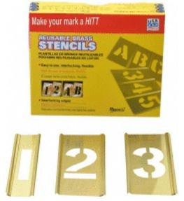 2" Brass Interlocking Stencils