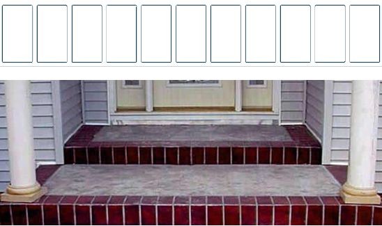 Brick Header Border Stencil
Concrete Stencil
Driveway Stencil