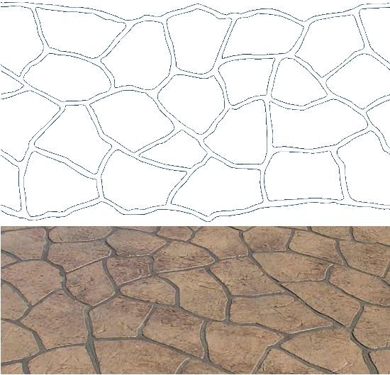 Bushrock Tile Stencil
Concrete Stencil
Driveway Stencil