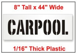 Carpool stencil