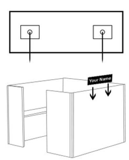 Partition Pin Backing for Cubical Work Stations