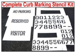 Curb Painting Stencil Kit