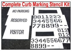 Curb Stencil Kit For Address Painting All Numbers 14 Mil - Temu