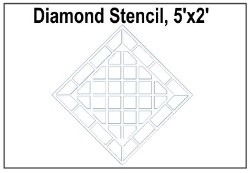Diamond Stencil
Concrete Stencil
Driveway Stencil