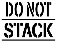 Do Not Stack Shipping Stencil