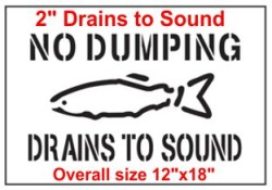 Drains to Sound Stencil