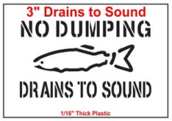 Drains to Sound Stencil