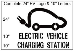 Electric Vehicle Stencil