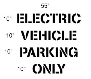 Electric Vehicle Stencil