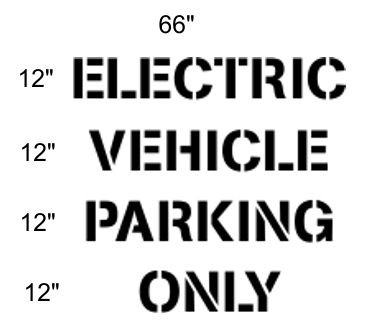 Electric Vehicle Stencil