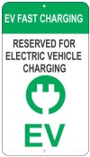 Electric Vehicle Fast Charging Station Sign