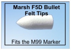 NEW  Marsh F-5 Round Felt Tips for Marsh 99 Marker *FREE SHIPPING*