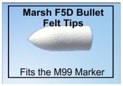 M99 Marsh Refillable Marker Felt-Tip Marker
F5D Bullet Felt Tip Replacements