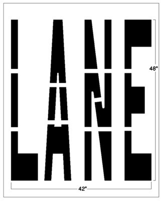 LANE Federal Spec Stencil